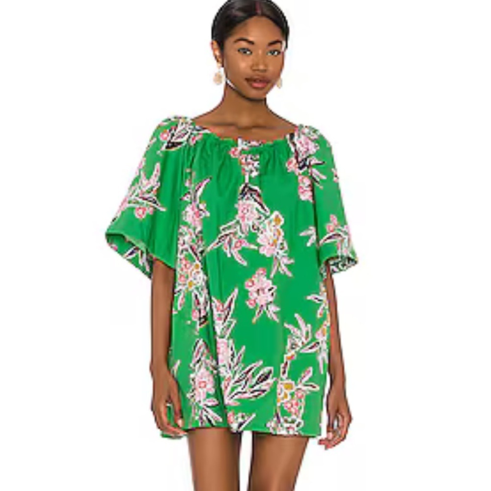 Free People medium Jodie Gardenia printed tunic dress